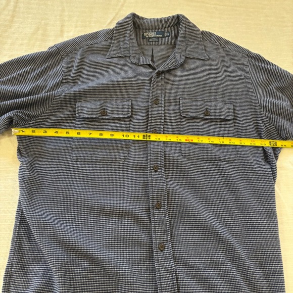 Polo Ralph Lauren Whitfield Shirt Mens XL Blue White Check Cotton Button Down - Picture 7 of 8